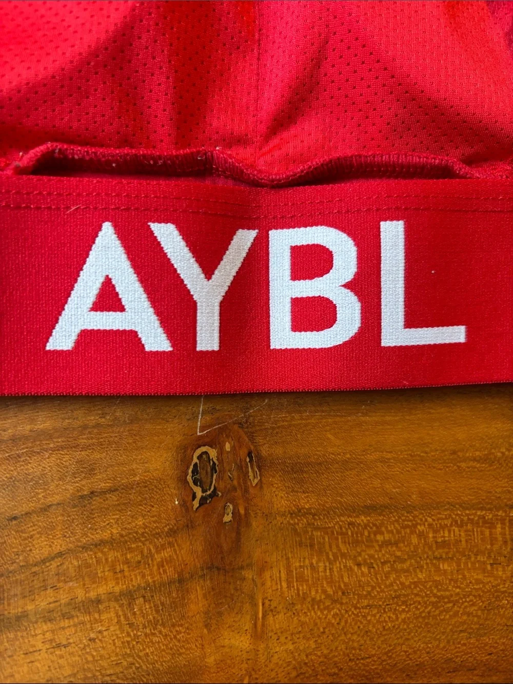 AYBL Red Racerback Sports Bra!  Excellent condition!  Small.